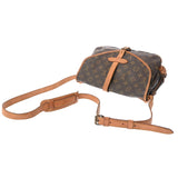 LOUIS VUITTON ルイヴィトン モノグラム ソミュール 30 ブラウン M42256 レディース モノグラムキャンバス ショルダーバッグ Bランク 中古 銀蔵