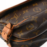 LOUIS VUITTON ルイヴィトン モノグラム ソミュール 30 ブラウン M42256 レディース モノグラムキャンバス ショルダーバッグ Bランク 中古 銀蔵