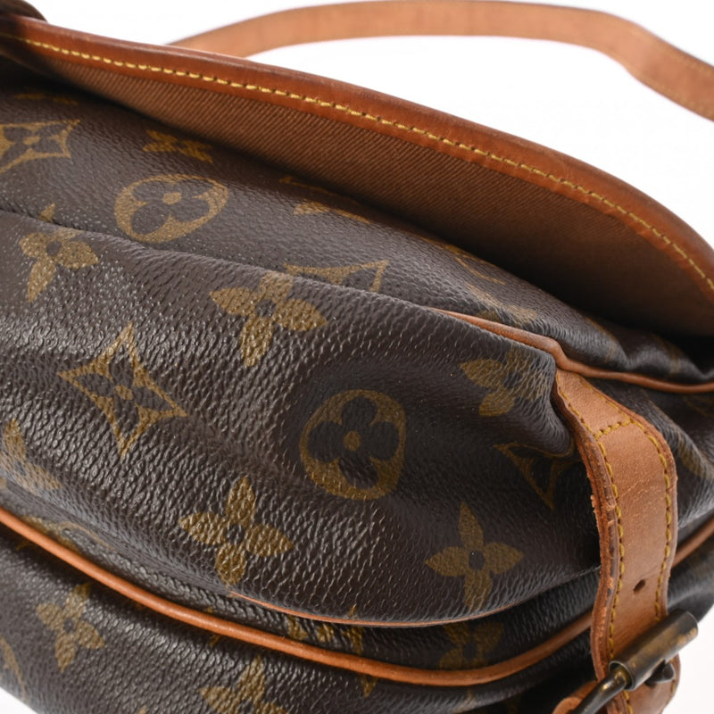 LOUIS VUITTON ルイヴィトン モノグラム ソミュール 30 ブラウン M42256 レディース モノグラムキャンバス ショルダーバッグ Bランク 中古 銀蔵