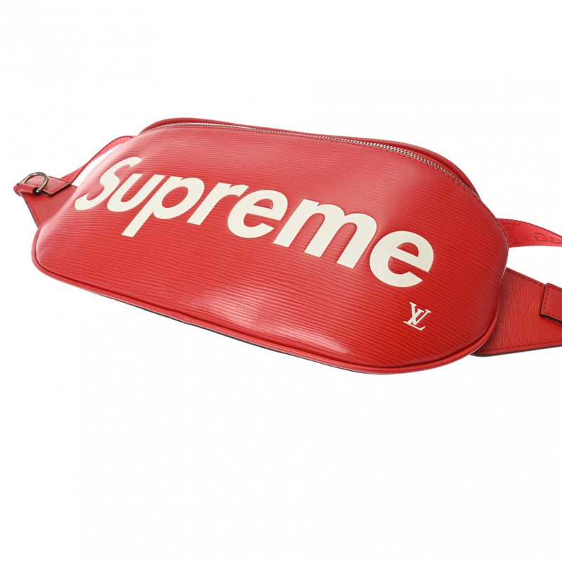 LOUIS VUITTON ルイヴィトン エピ バムバッグ LV×Supremeコラボ 赤 M53418 ユニセックス エピレザー ボディバッグ ABランク 中古 銀蔵