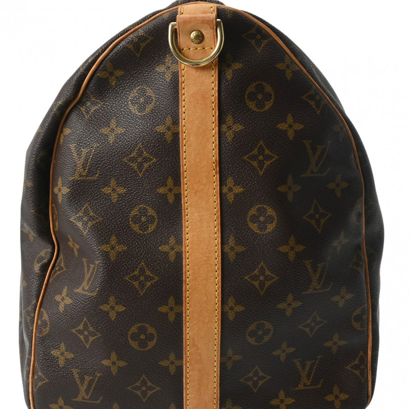 LOUIS VUITTON ルイヴィトン モノグラム キーポル バンドリエール 55 ブラウン M41414 ユニセックス モノグラムキャンバス ボストンバッグ Bランク 中古 銀蔵