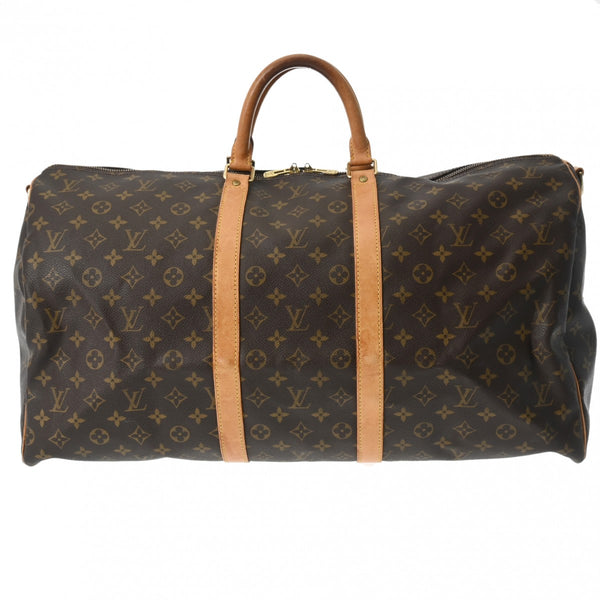 LOUIS VUITTON ルイヴィトン モノグラム キーポル バンドリエール 55 ブラウン M41414 ユニセックス モノグラムキャンバス ボストンバッグ Bランク 中古 銀蔵