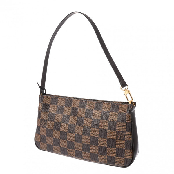 LOUIS VUITTON ルイヴィトン ダミエ ナヴォナ ブラウン N51983 レディース ダミエキャンバス アクセサリーポーチ ABランク 中古 銀蔵