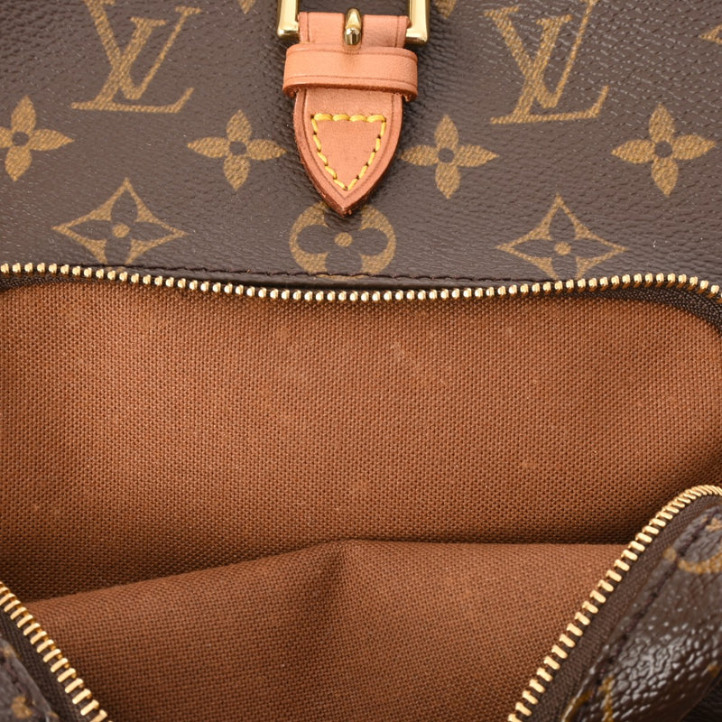 LOUIS VUITTON ルイヴィトン モノグラム モンスリ MM ブラウン M51136 レディース モノグラムキャンバス リュック・デイパック Bランク 中古 銀蔵