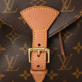 LOUIS VUITTON ルイヴィトン モノグラム モンスリ MM ブラウン M51136 レディース モノグラムキャンバス リュック・デイパック Bランク 中古 銀蔵