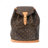 LOUIS VUITTON ルイヴィトン モノグラム モンスリ GM ブラウン M51135 レディース モノグラムキャンバス リュック・デイパック Bランク 中古 銀蔵