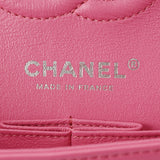 CHANEL シャネル マトラッセ チェーンショルダー 23cm Wフラップ ピンク レディース ラムスキン ショルダーバッグ Aランク 中古 銀蔵