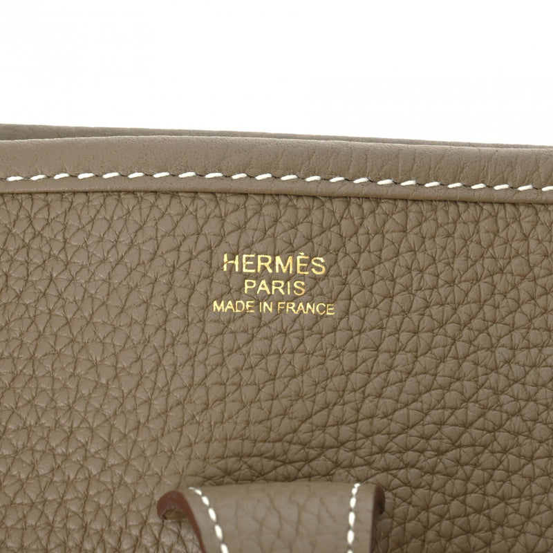 HERMES エルメス エブリン エヴリン3 PM  エトゥープ U刻印(2022年頃) ユニセックス トリヨンクレマンス ショルダーバッグ 新同 中古 銀蔵