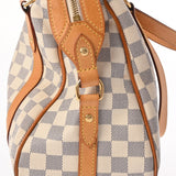 LOUIS VUITTON ルイヴィトン ダミエアズール ストレーザ PM 白 N42220 レディース ダミエアズールキャンバス ショルダーバッグ Bランク 中古 銀蔵