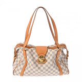 LOUIS VUITTON ルイヴィトン ダミエアズール ストレーザ PM 白 N42220 レディース ダミエアズールキャンバス ショルダーバッグ Bランク 中古 銀蔵