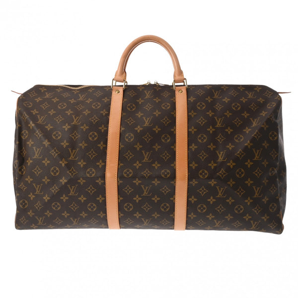 LOUIS VUITTON ルイヴィトン モノグラム キーポル 60 ブラウン M41422 ユニセックス モノグラムキャンバス ボストンバッグ ABランク 中古 銀蔵