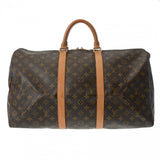 LOUIS VUITTON ルイヴィトン モノグラム キーポル 50 ブラウン M41426 ユニセックス モノグラムキャンバス ボストンバッグ Bランク 中古 銀蔵