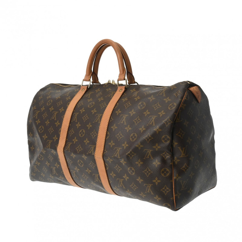 LOUIS VUITTON ルイヴィトン モノグラム キーポル 50 ブラウン M41426 ユニセックス モノグラムキャンバス ボストンバッグ Bランク 中古 銀蔵