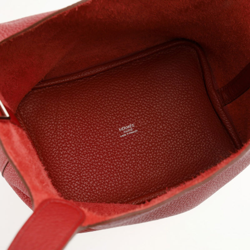 HERMES エルメス ピコタンロック PM ルージュグレナ □P刻印(2012年頃) レディース トリヨンクレマンス ハンドバッグ ABランク 中古 銀蔵