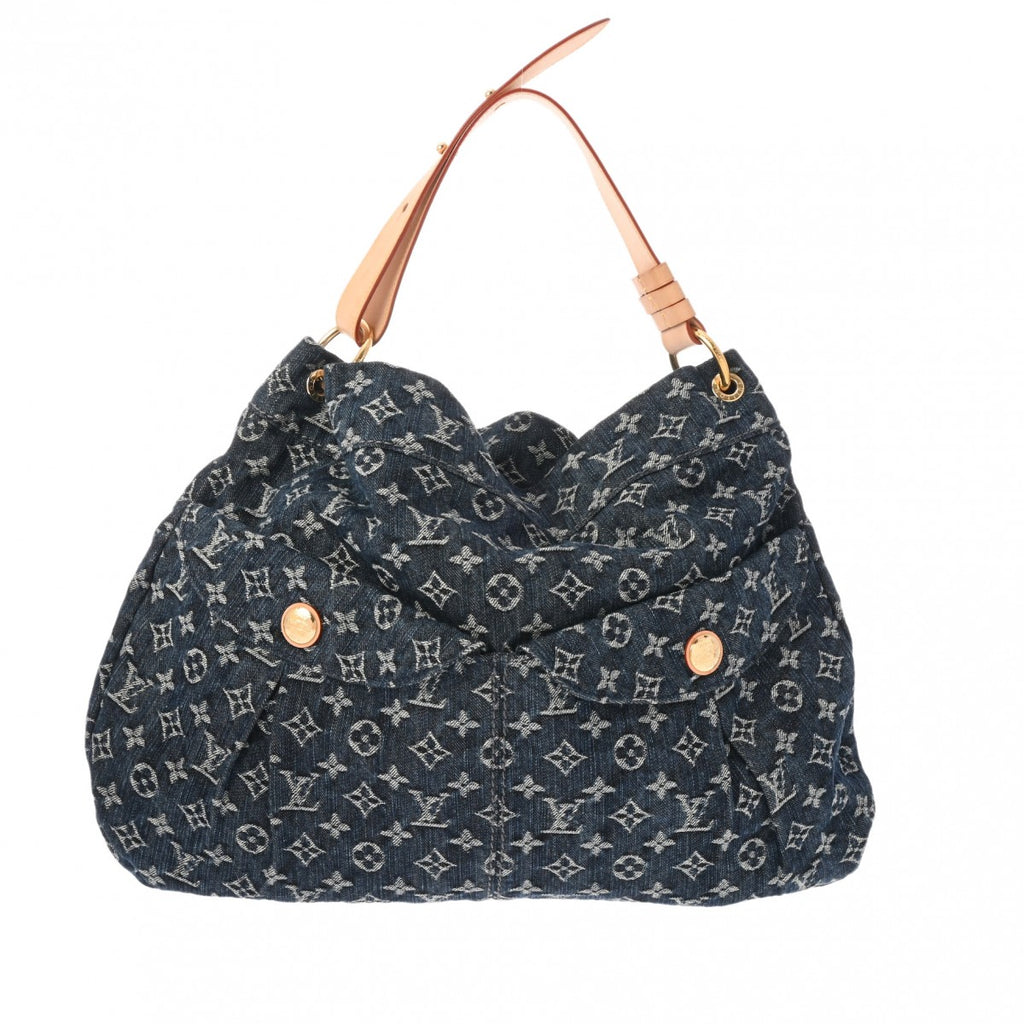 LOUIS VUITTON ルイヴィトン モノグラムデニム デイリーGM ブルー M40493 レディース モノグラムデニム ショルダーバッグ  ABランク 中古 銀蔵