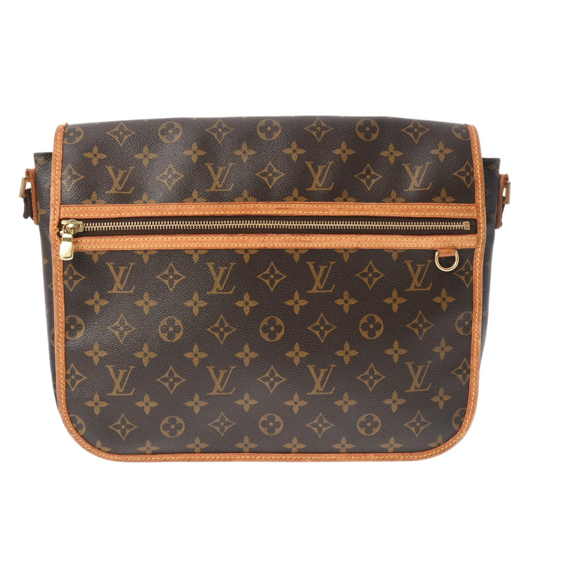 LOUIS VUITTON ルイヴィトン モノグラム メッセンジャーボスフォール GM ブラウン M40105 ユニセックス モノグラムキャンバス ショルダーバッグ Bランク 中古 銀蔵