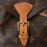 LOUIS VUITTON ルイヴィトン モノグラム モンスリ MM ブラウン M51136 レディース モノグラムキャンバス リュック・デイパック Bランク 中古 銀蔵