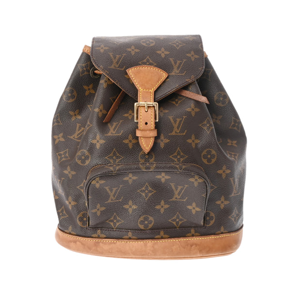 LOUIS VUITTON ルイヴィトン モノグラム モンスリ MM ブラウン M51136 レディース モノグラムキャンバス リュック・デイパック Bランク 中古 銀蔵