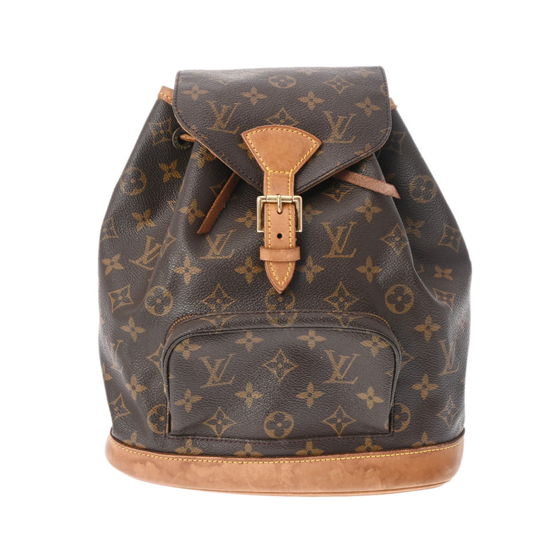 LOUIS VUITTON ルイヴィトン モノグラム モンスリ MM ブラウン M51136 レディース モノグラムキャンバス リュック・デイパック Bランク 中古 銀蔵