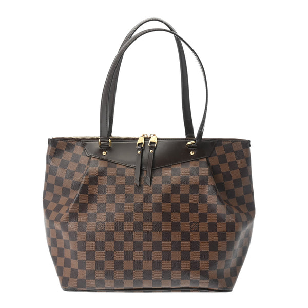 LOUIS VUITTON ルイヴィトン ダミエ ウエストミンスター GM ブラウン N41103 レディース ダミエキャンバス トートバッグ Bランク 中古 銀蔵