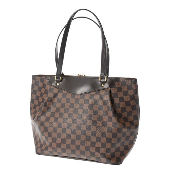 LOUIS VUITTON ルイヴィトン ダミエ ウエストミンスター GM ブラウン N41103 レディース ダミエキャンバス トートバッグ Bランク 中古 銀蔵