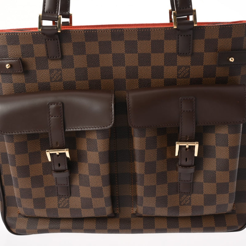 LOUIS VUITTON ルイヴィトン ダミエ ユゼス ブラウン N51128 レディース ダミエキャンバス トートバッグ Aランク 中古 銀蔵