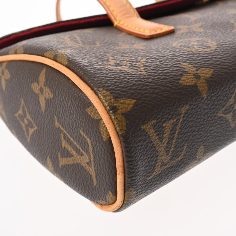 LOUIS VUITTON ルイヴィトン モノグラム ソナチネ  ブラウン M51902 レディース モノグラムキャンバス ハンドバッグ ABランク 中古 銀蔵