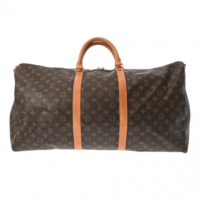 LOUIS VUITTON ルイヴィトン モノグラム キーポル バンドリエール 60 ブラウン M41412 ユニセックス モノグラムキャンバス ボストンバッグ Bランク 中古 銀蔵