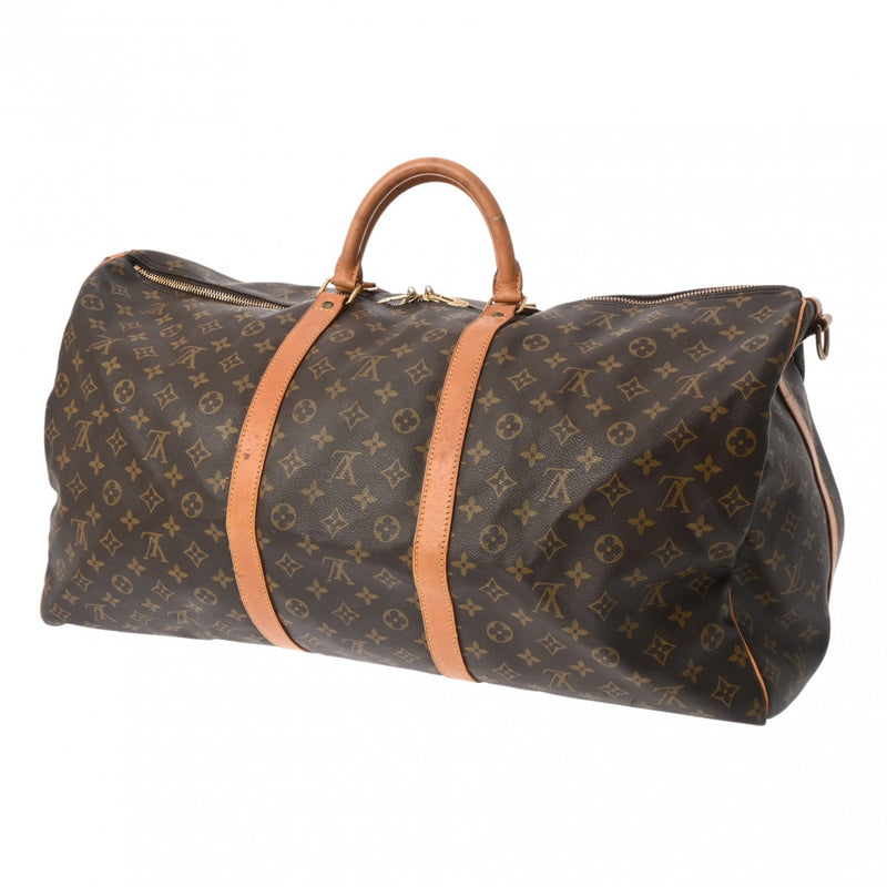 LOUIS VUITTON ルイヴィトン モノグラム キーポル バンドリエール 60 ブラウン M41412 ユニセックス モノグラムキャンバス ボストンバッグ Bランク 中古 銀蔵