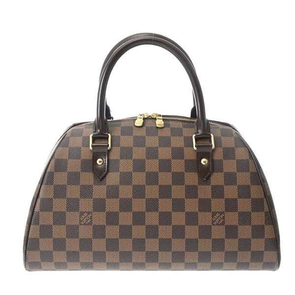 LOUIS VUITTON ルイヴィトン ダミエ リベラ MM ブラウン N41434 レディース ダミエキャンバス ハンドバッグ ABランク 中古 銀蔵