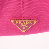 PRADA プラダ カナパ トート ピンク レディース キャンバス ハンドバッグ ABランク 中古 銀蔵