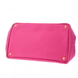 PRADA プラダ カナパ トート ピンク レディース キャンバス ハンドバッグ ABランク 中古 銀蔵