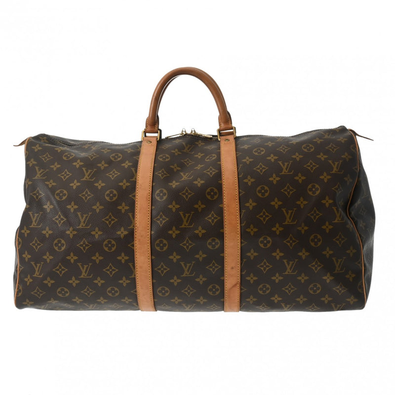 LOUIS VUITTON ルイヴィトン モノグラム キーポル 55 ブラウン M41424 ユニセックス モノグラムキャンバス ボストンバッグ Bランク 中古 銀蔵