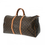 LOUIS VUITTON ルイヴィトン モノグラム キーポル 55 ブラウン M41424 ユニセックス モノグラムキャンバス ボストンバッグ Bランク 中古 銀蔵