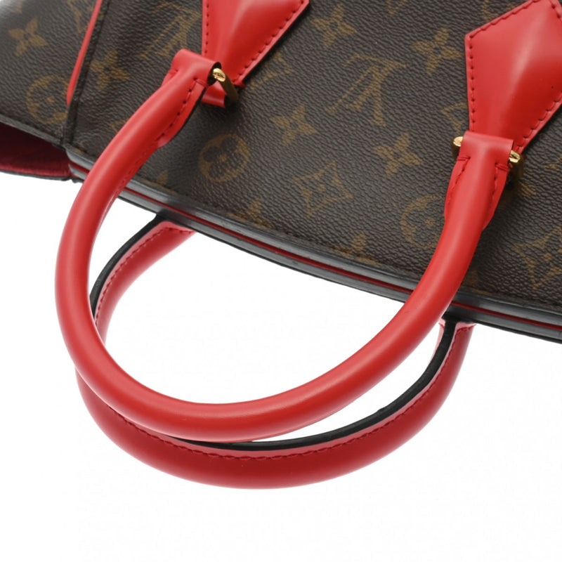 LOUIS VUITTON ルイヴィトン モノグラム フェニックス PM ブラウン/コクリコ M41537 レディース モノグラムキャンバス ハンドバッグ Bランク 中古 銀蔵