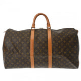 LOUIS VUITTON ルイヴィトン モノグラム キーポル 55 ブラウン M41424 ユニセックス モノグラムキャンバス ボストンバッグ Bランク 中古 銀蔵