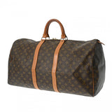 LOUIS VUITTON ルイヴィトン モノグラム キーポル 55 ブラウン M41424 ユニセックス モノグラムキャンバス ボストンバッグ Bランク 中古 銀蔵