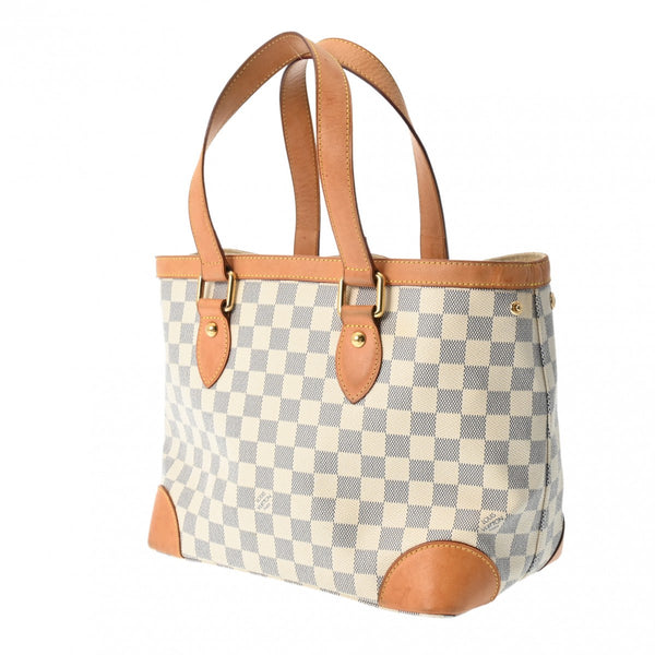 LOUIS VUITTON ルイヴィトン ダミエアズール ハムステッド PM ホワイト N51207 レディース ダミエアズールキャンバス ハンドバッグ Bランク 中古 銀蔵