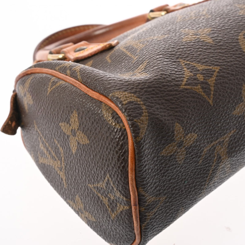 LOUIS VUITTON ルイヴィトン モノグラム ミニ スピーディ 2WAY ブラウン M41534 レディース モノグラムキャンバス ハンドバッグ Bランク 中古 銀蔵