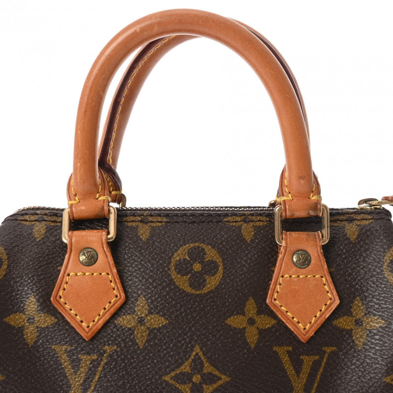 LOUIS VUITTON ルイヴィトン モノグラム ミニ スピーディ 2WAY ブラウン M41534 レディース モノグラムキャンバス ハンドバッグ Bランク 中古 銀蔵