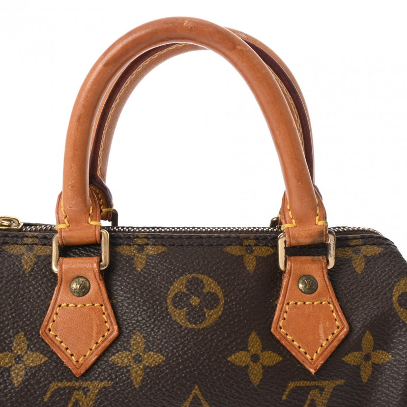 LOUIS VUITTON ルイヴィトン モノグラム ミニ スピーディ 2WAY ブラウン M41534 レディース モノグラムキャンバス ハンドバッグ Bランク 中古 銀蔵