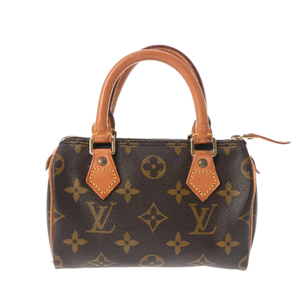 LOUIS VUITTON ルイヴィトン モノグラム ミニ スピーディ 2WAY ブラウン M41534 レディース モノグラムキャンバス ハンドバッグ Bランク 中古 銀蔵