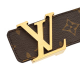 LOUIS VUITTON ルイヴィトン モノグラム サンチュール LV 95cm ブラウン M9608 ユニセックス モノグラムキャンバス ベルト Bランク 中古 銀蔵