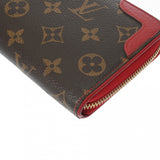 LOUIS VUITTON ルイヴィトン モノグラム ジッピーウォレット レティーロ  スリーズ(赤) M61854 レディース モノグラムキャンバス 長財布 Bランク 中古 銀蔵