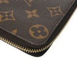 LOUIS VUITTON ルイヴィトン モノグラム ポルトフォイユクレマンス ブラウン/フューシャ レディース モノグラムキャンバス 長財布 ABランク 中古 銀蔵