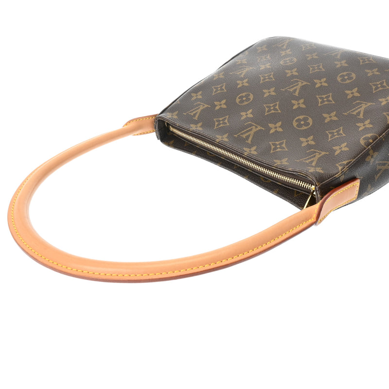 LOUIS VUITTON ルイヴィトン モノグラム ルーピング MM  ブラウン M51146 レディース モノグラムキャンバス セミショルダーバッグ ABランク 中古 銀蔵