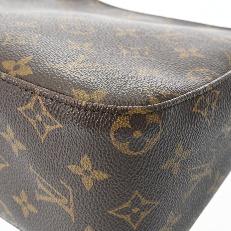 LOUIS VUITTON ルイヴィトン モノグラム ルーピング MM  ブラウン M51146 レディース モノグラムキャンバス セミショルダーバッグ ABランク 中古 銀蔵