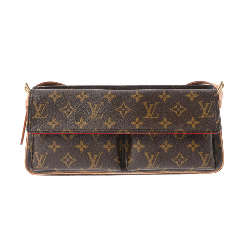 LOUIS VUITTON ルイヴィトン モノグラム ヴィバシテ MM セミショルダー ブラウン M51164 レディース モノグラムキャンバス ショルダーバッグ ABランク 中古 銀蔵