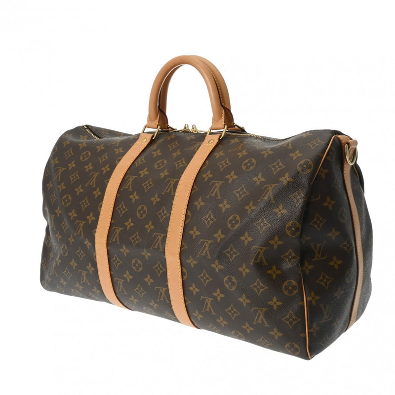 LOUIS VUITTON ルイヴィトン モノグラム キーポル バンドリエール 50 ブラウン M41426 ユニセックス モノグラムキャンバス ボストンバッグ ABランク 中古 銀蔵