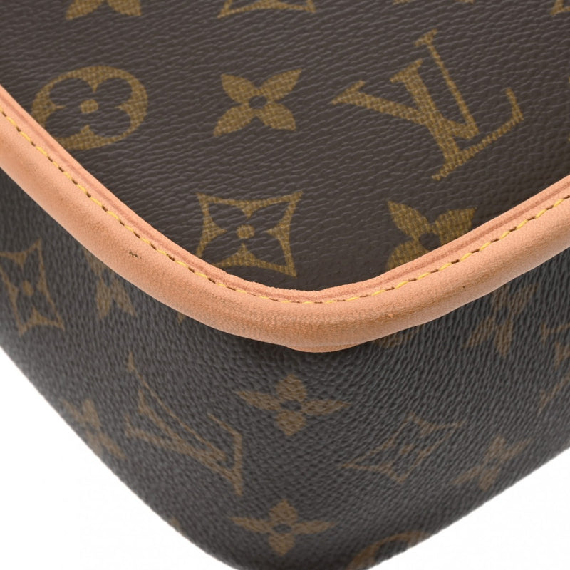 LOUIS VUITTON ルイヴィトン モノグラム ソローニュ ブラウン M42250 レディース モノグラムキャンバス ショルダーバッグ Aランク 中古 銀蔵